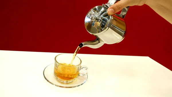 Bir Fincan Sıcak Çay — Stok fotoğraf