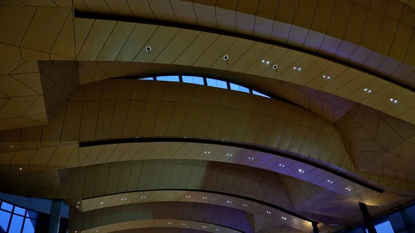 Modern Curve Ceiling with the lighting