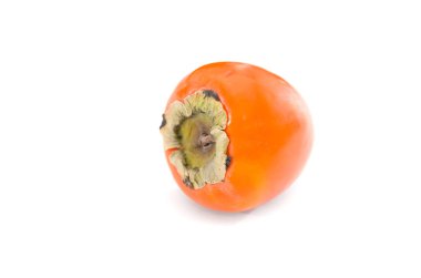 Hurma, beyaz arka planda izole edilmiş. Yakın plan..