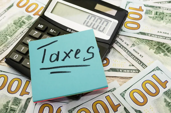 Beskattning Och Årligt Skattebegrepp Avbildar Inkomstplanering Årligt Skatteavdrag — Stockfoto