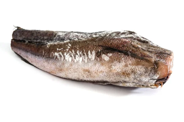 Fryst Kummel Fisk Isolerad Vit Bakgrund — Stockfoto