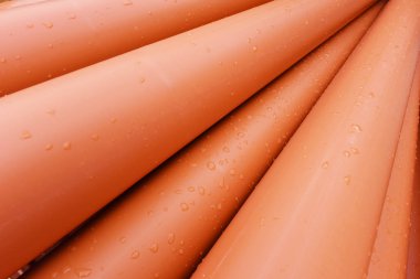 Kanalizasyon sistemi için büyük portakal plastik borular