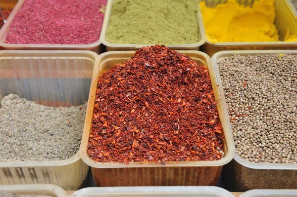 Aromatic Seasonings Seller Stand — Stock Photo, Image