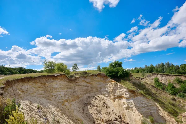 Paisaje Natural Nidos Golondrinas Cañón Forma Depresión Agujeros — Foto de Stock