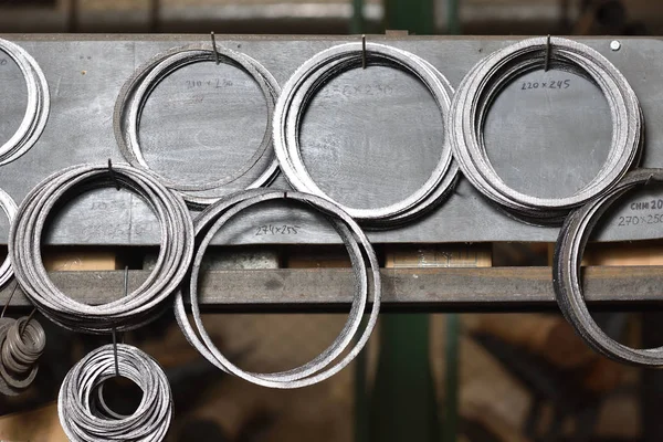 Special Ring Gaskets Connecting Metal Parts Hanging Stand Manufacturer Valves — 스톡 사진