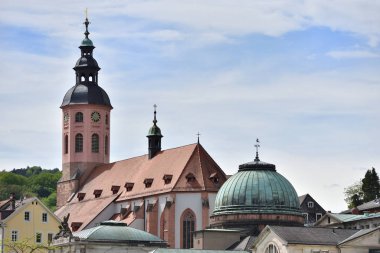 Baden-Baden, Baden-Wuerttemberg, Almanya 'daki eski ünlü spa salonunun manzarası. Avrupa 'da tarihi bina 