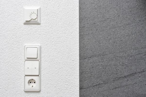 Interruptores Luz Montados Pared Interruptor Control Persiana Enrollable Para Ventanas — Foto de Stock