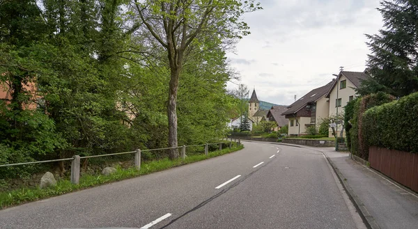 Schwarzwald Germany April 25Th 2019 European Road Schwarzwald Forest Cute — Stock Photo, Image