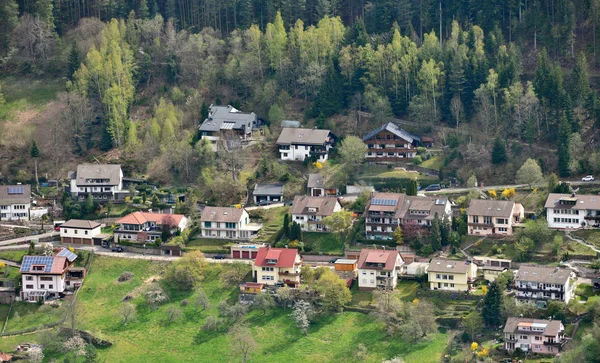 Mooi Klein Lief Duits Dorpje Naast Het Prachtige Schwarzwald Bos — Stockfoto