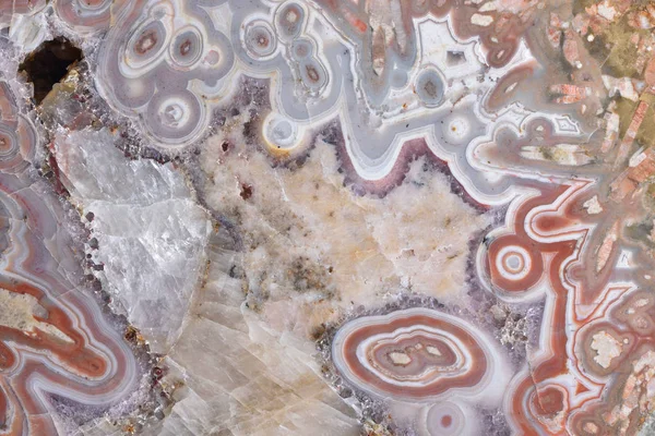 Beautiful gemstone agate texture detail, close up, minerals in the territory of Europe