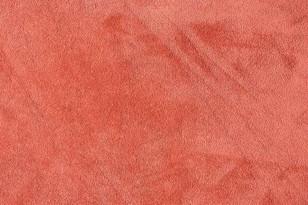 带有纤维的红软地毯的纹理 红色合成地毯纹理图案 — 图库照片