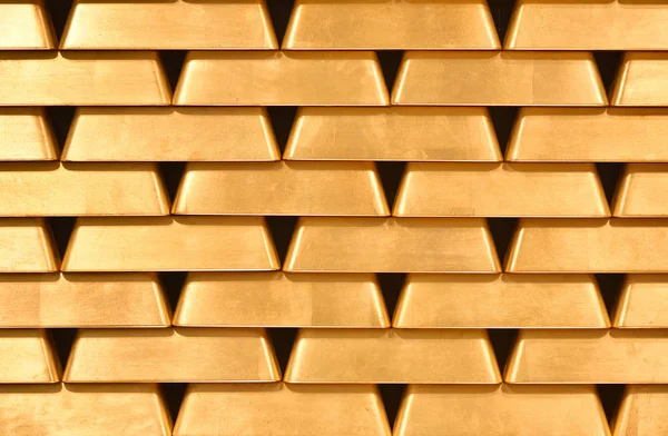 Gold Bullions Wall Texture Bright Gold Bullions Background Pattern — ストック写真