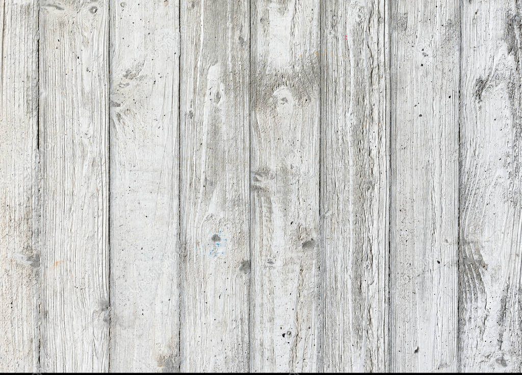 Texture of a light wooden wall with shabby and aged paint. Vintage surface