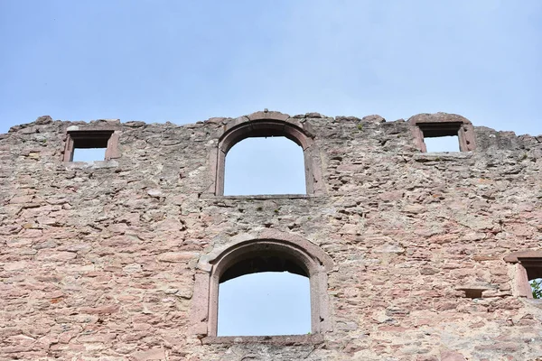 Ruines Murales Pierre Vieux Château Schloss Neuenburg Allemagne Contre Ciel — Photo