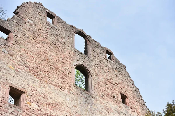 Ruines Murales Pierre Vieux Château Schloss Neuenburg Allemagne Contre Ciel — Photo