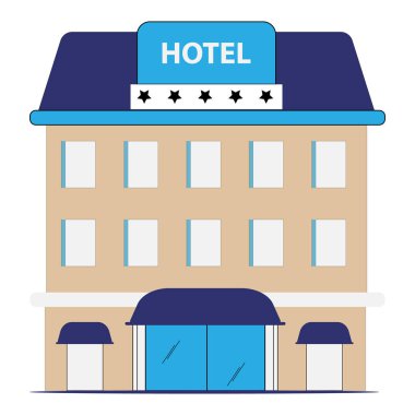 Otel rezervasyon sembolü tasarımı