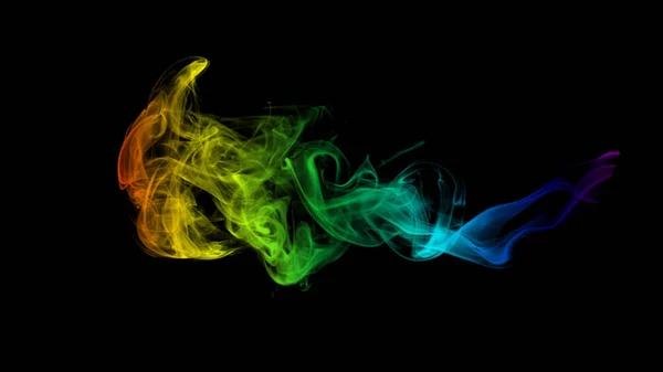 Abstrato Colorido Fumegante Volta Chão — Fotografia de Stock