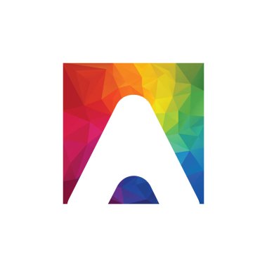 Harf logosu vektör tasarımı. Yaratıcı Harf A harfi logo tasarımı.