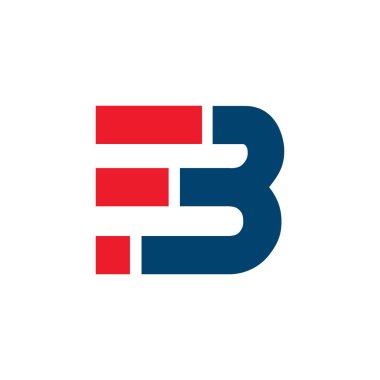 Fb ilk harf logo ilhamı. F ve B kombinasyon vektör tasarımı.