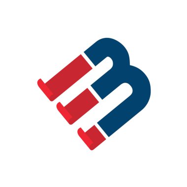 Fb ilk harf logo ilhamı. F ve B kombinasyon vektör tasarımı.