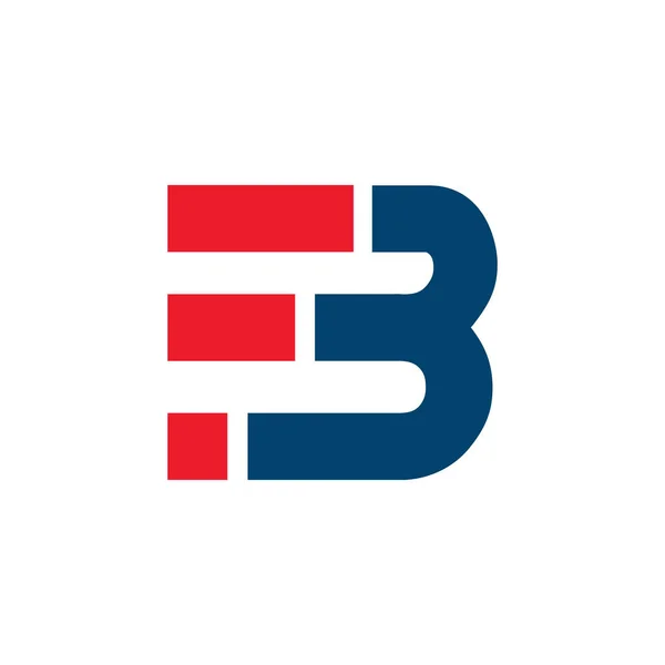 Fb首字母Logo灵感 F和B组合标识矢量设计 — 图库矢量图片