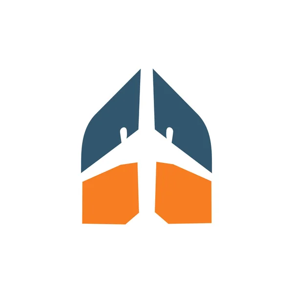 Fluglinie Oder Reisebüro Und Fly Transport Company — Stockvektor