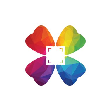 Diş Logosu Tasarımı için Diş Çiçeği Çemberi deseni. Diş sağlığı logosu tasarımı.