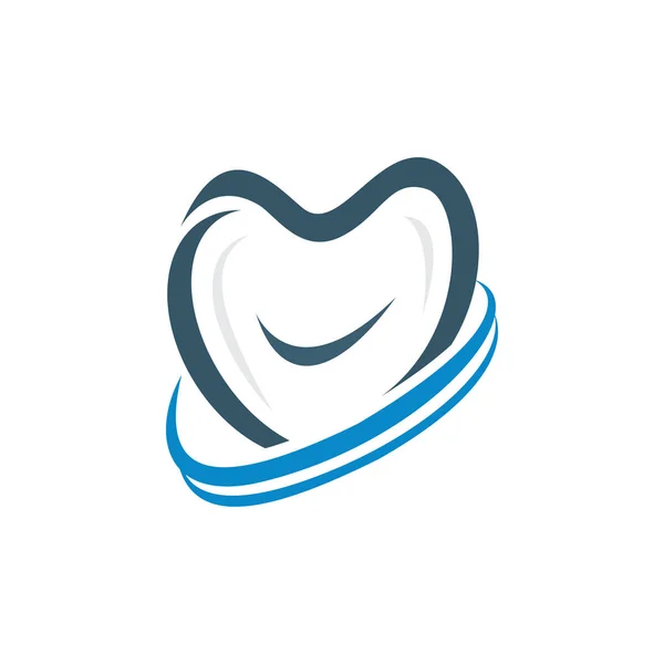 Sorriso Odontoiatria Odontoiatria Design Logo Clinica — Vettoriale Stock