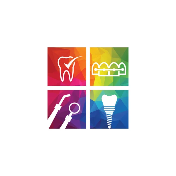 Дизайн Медицинской Стоматологии Дизайн Логотипа Стоматолога Стоматологии — стоковый вектор