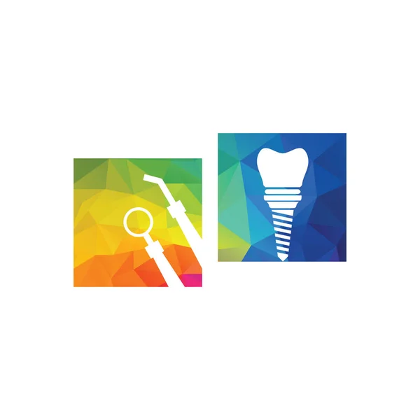 Tıbbi Diş Logosu Tasarımı Diş Hekimi Diş Hekimliği Kliniği Vektör — Stok Vektör