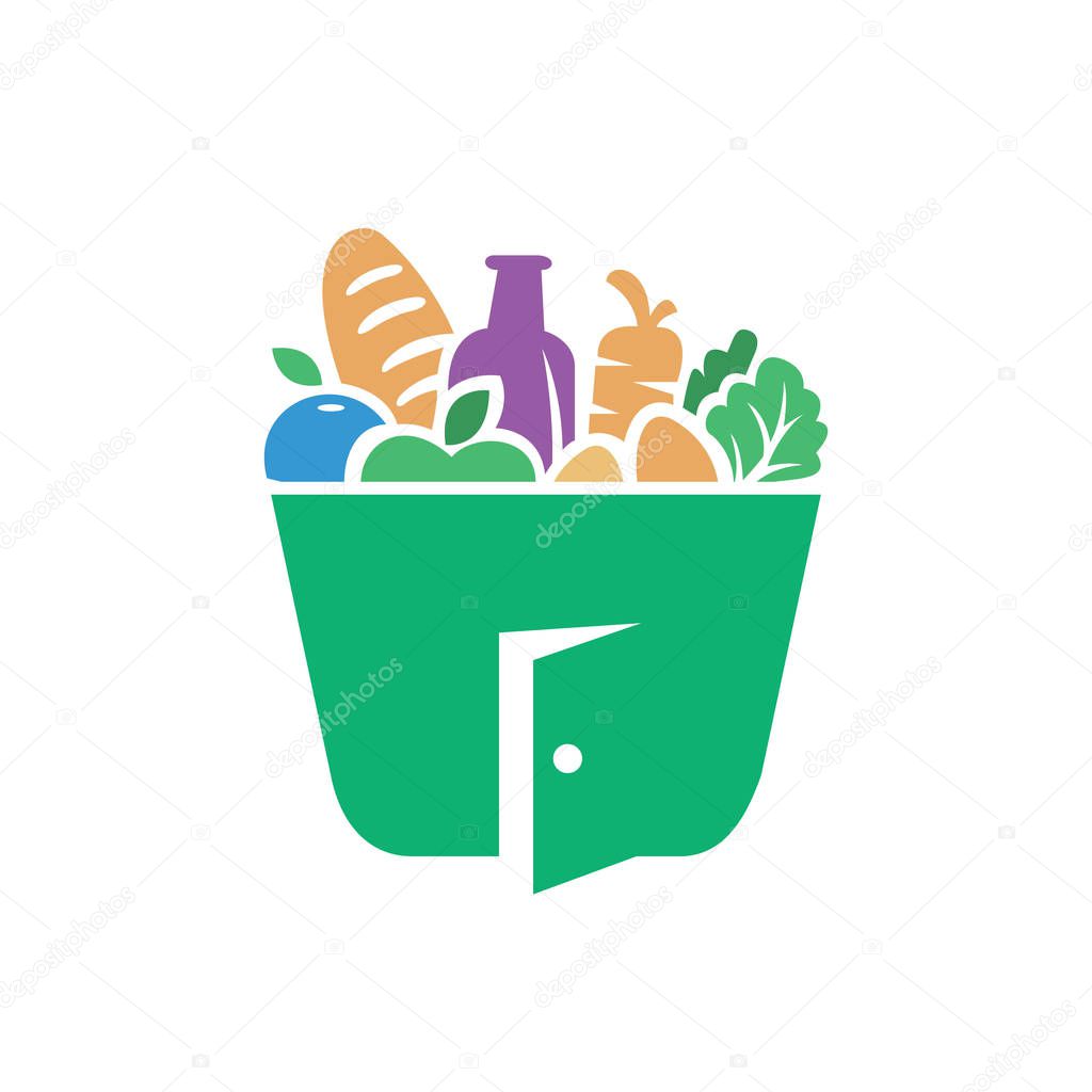 Grocery store or grocery delivery company's logo.
