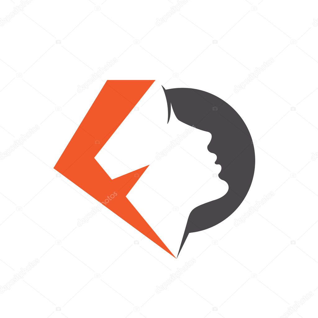 Letter F beauty women vector logo design. Spa and salon vector logo design.