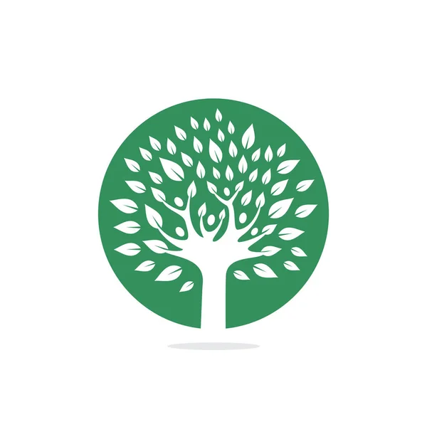 Логотип Людей Векторный Дизайн Логотипа Дерева Здоровый Человек Люди Дерево — стоковый вектор