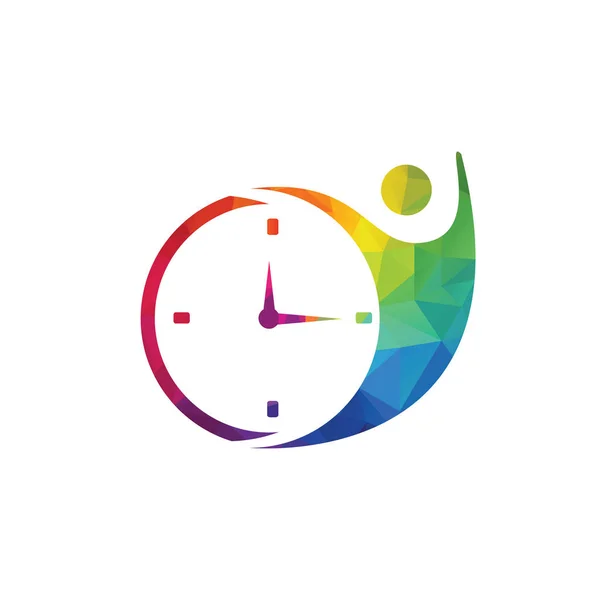 Вектор Дизайна Логотипа Time Care Концепция Дизайна Креативный Символ Икона — стоковый вектор