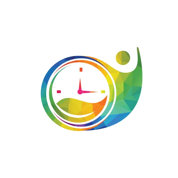 Вектор Дизайна Логотипа Time Care Концепция Дизайна Креативный Символ Икона — стоковый вектор