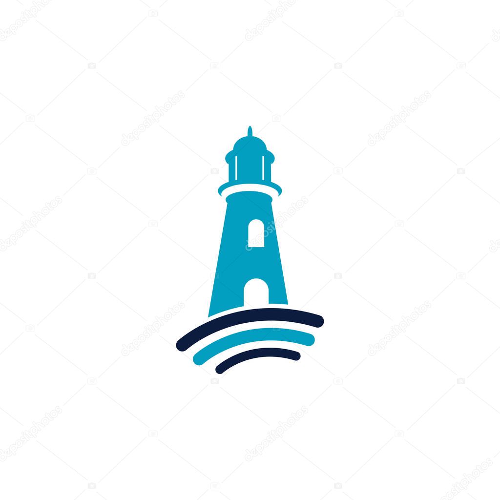 Lighthouse Communication Technology Logo Design.