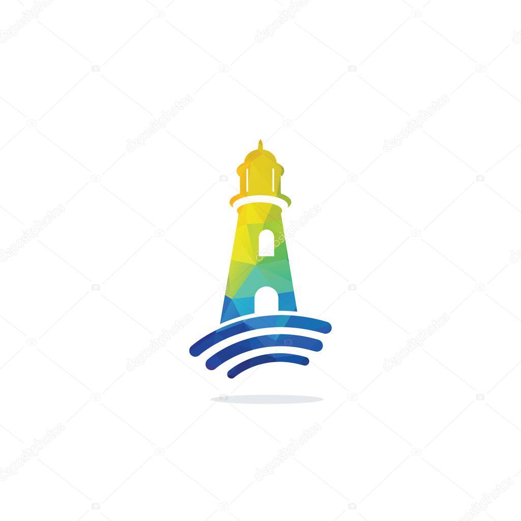 Lighthouse Communication Technology Logo Design.