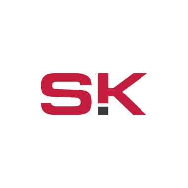 SK Letter Logo Vector Design Template.
