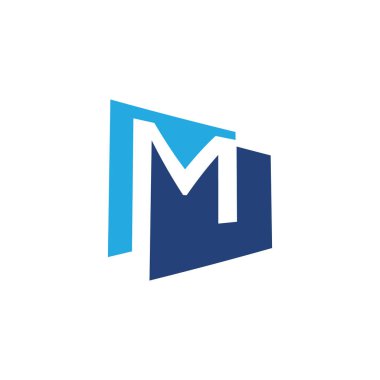 Creative letter M vector logo design.