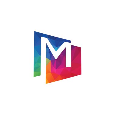 Creative letter M vector logo design.