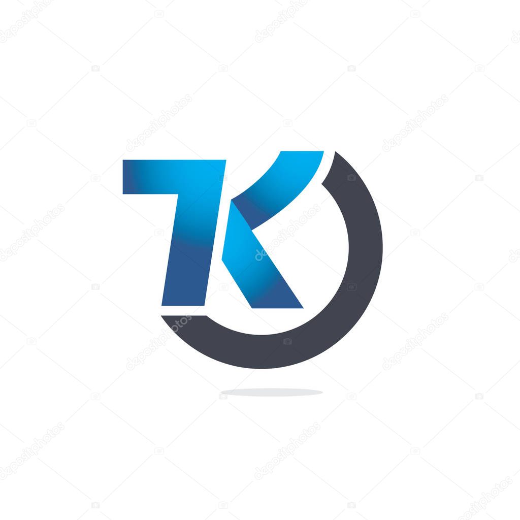 TK Letter Logo Vector Design Template.