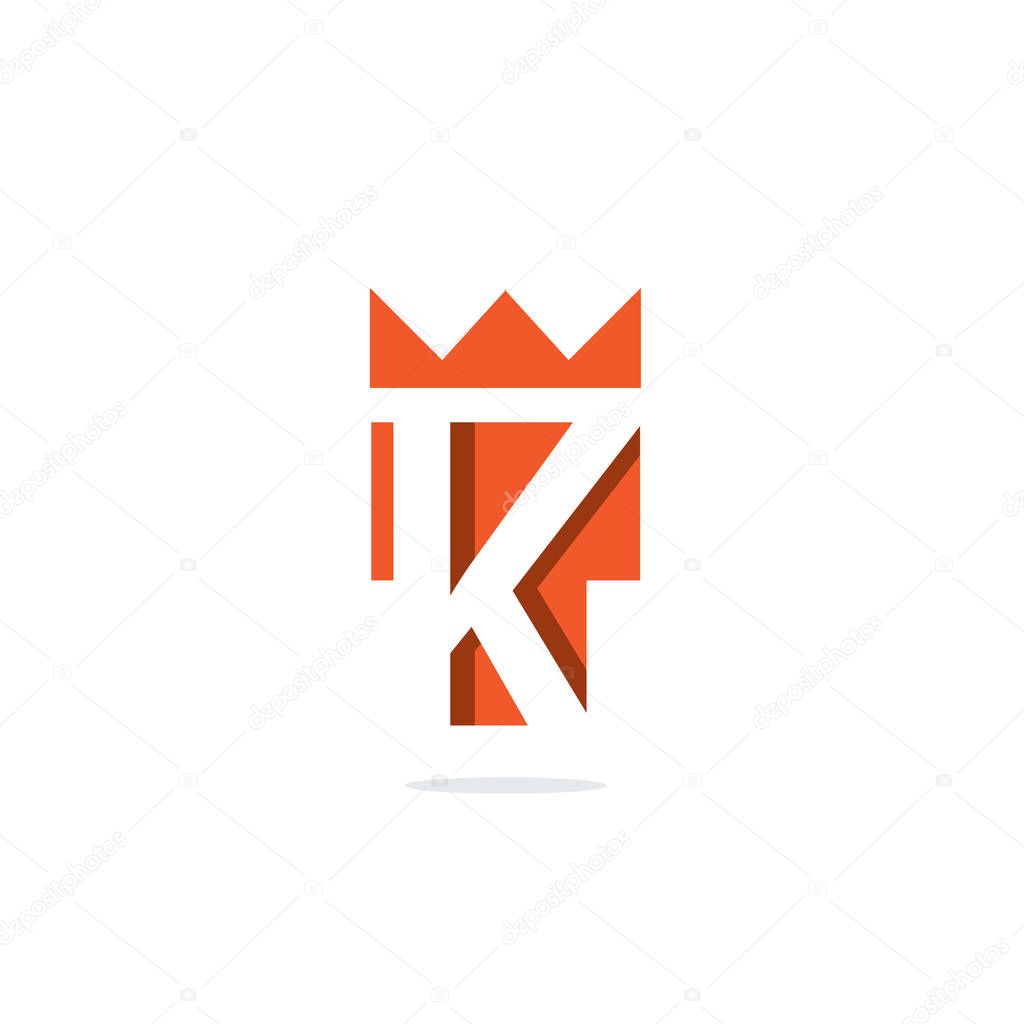 TK Letter Logo Vector Design Template.