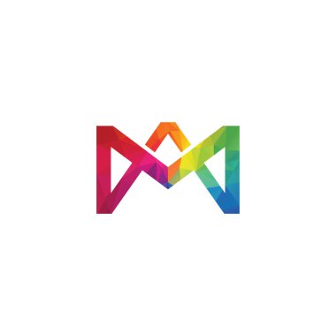 Creative letter M vector logo design.