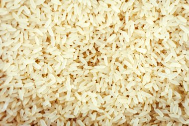 Organik Beyaz Uzun Pirinç Arkaplan Yakın plan Doku.