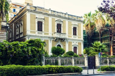 İtalyan geçmişi. Katanya 'nın tarihi caddesi, Sicilya, cephe