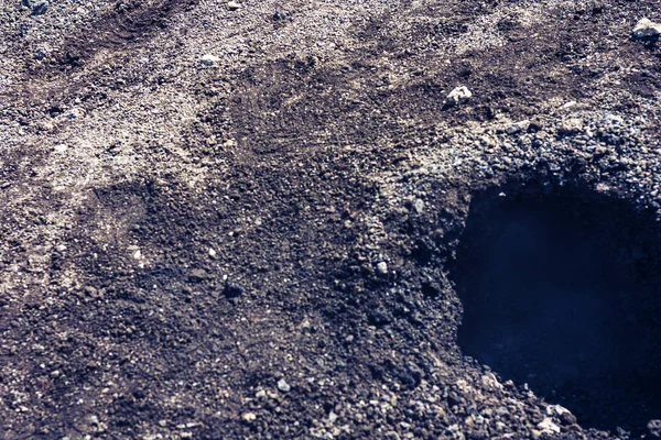 Lavica sull'Etna, vulcano attivo sulla costa orientale della Sicilia , — Foto Stock