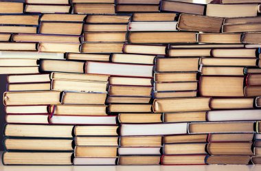 Kitap yığını eğitim konsepti arka plan, bir sürü kitap yığını .