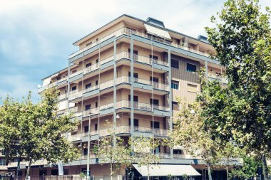 İtalya 'nın güzel şehri, Catania' nın tarihi sokağı, Sici