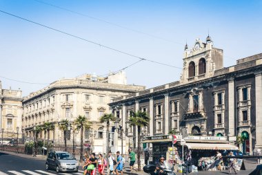 Catania, Sicilya, İtalya 14 Ağustos 2018: Geleneksel mimar