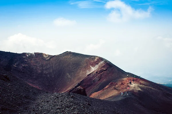 埃特纳火山，意大利西西里东海岸的活火山. — 图库照片